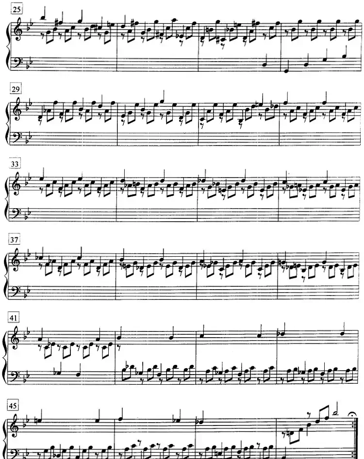 钢琴教程第七级 复调曲 帕蒂塔（第一套）