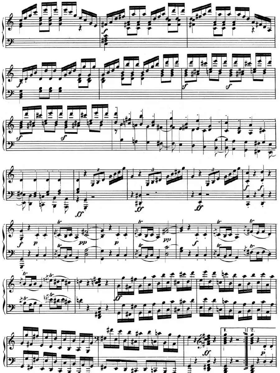 贝多芬钢琴奏鸣曲03 C大调 Op.2 No.3 C major