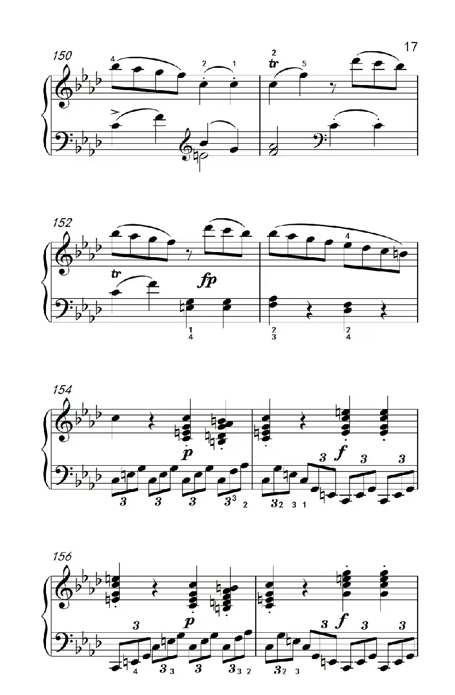 奏鸣曲 Opus 2 Nr.1 第四乐章(贝多芬奏鸣曲集 1)