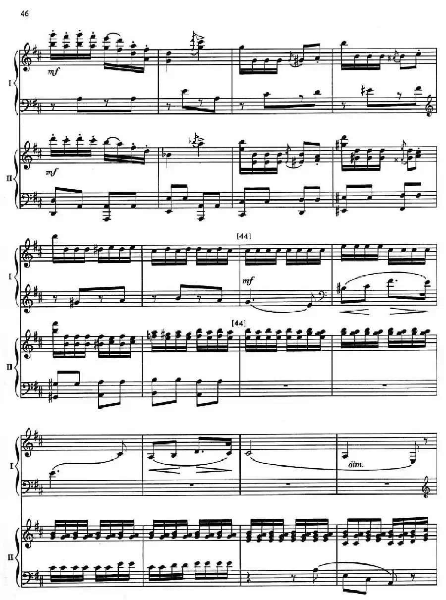 Nutcracker Op.71 芭蕾舞剧《胡桃夹子》（改编双钢琴版·第五部分）