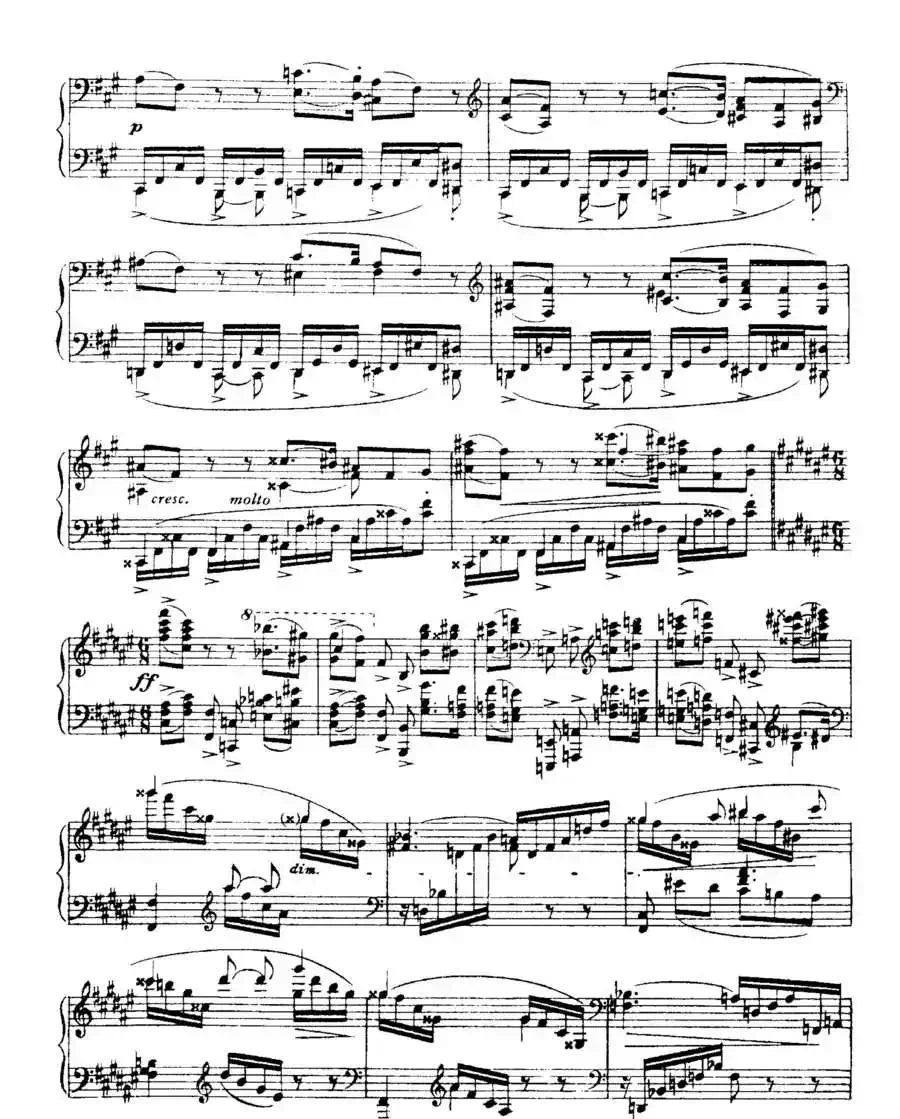 福雷13首船歌：Barcarolle No·5 in F-sharp min, Op·66