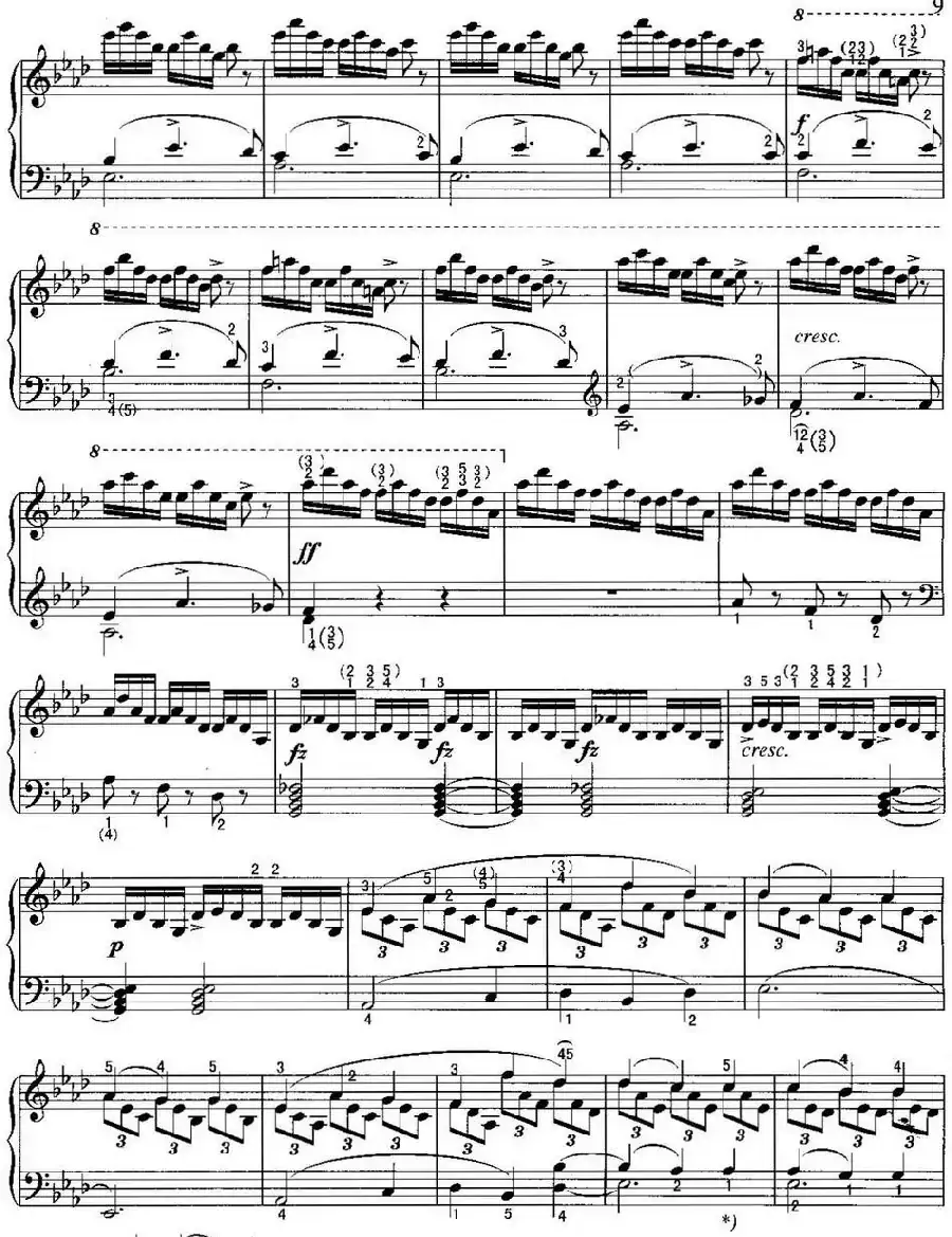 不可不弹的世界钢琴名曲：即兴曲（第4首）