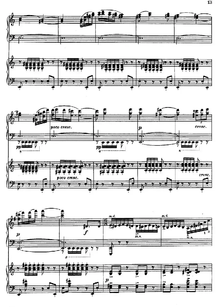 Introduction et Rondo Capriccioso Op.28（引子与随想回旋曲·双钢琴）