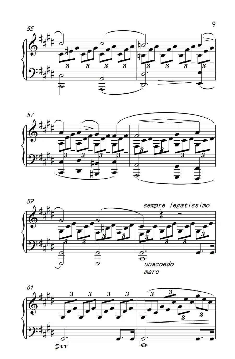 ”月光“奏鸣曲第一乐章