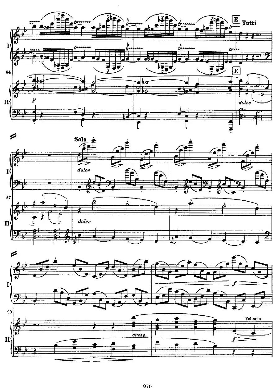 降B大调第二钢琴协奏曲（P71——80）
