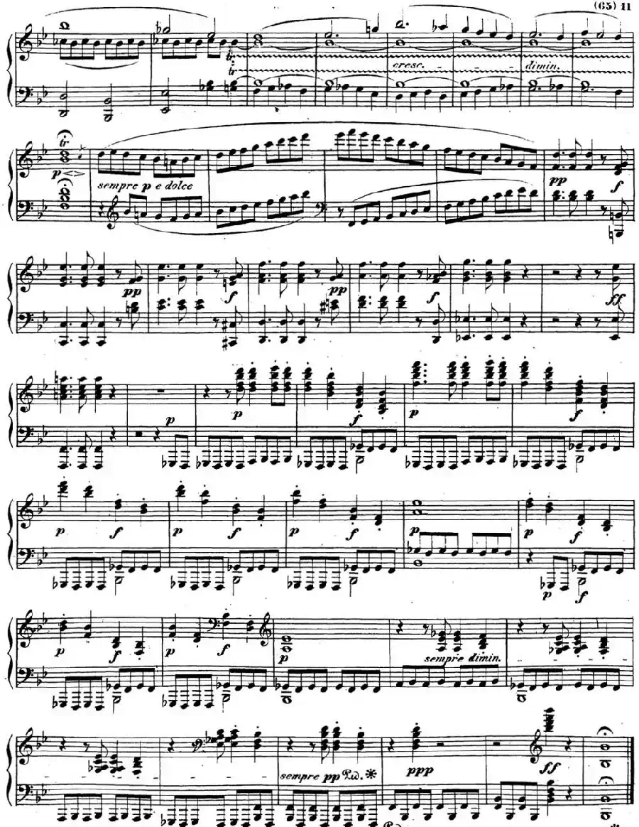 贝多芬钢琴奏鸣曲29 钢琴（锥子键琴）降B大调 Op.106 B-flat major