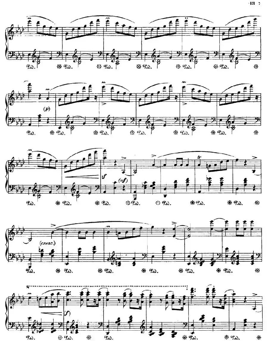 Valse brillante Op34 No1（降A大调华丽圆舞曲Op.34-1 ）