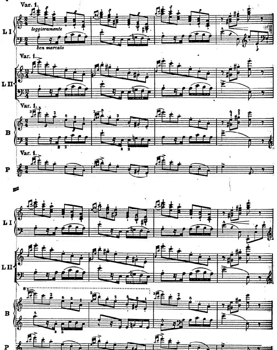 6首帕格尼尼大练习曲（Thema mit Variationen Etude Nr.6）