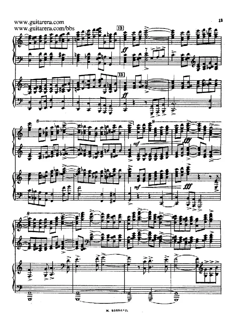 第二双钢琴组曲 Suite for Two Pianos No.2 Op.17（1. 引子 Introduction）