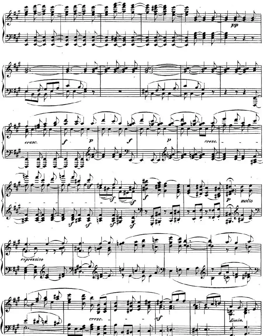 贝多芬钢琴奏鸣曲28 A大调 Op.101 A major