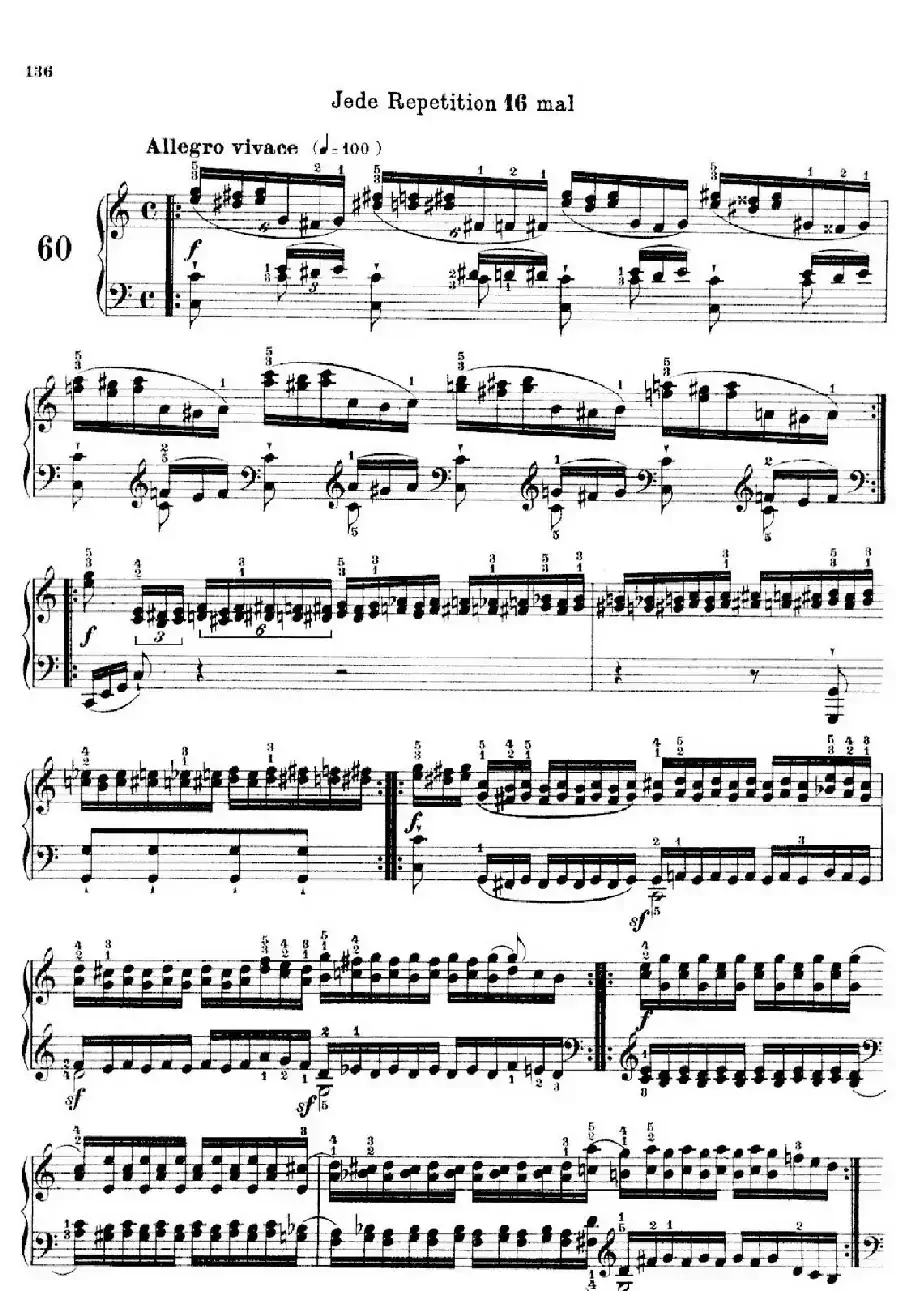 School of the Virtuoso Op.365（60首钢琴高级练习曲·60）