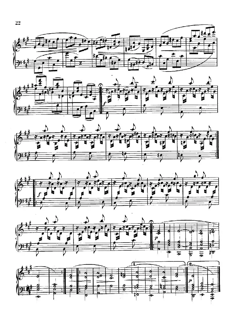Variations on Yankee Doodle from Miscellenies Op.93（扬基嘟得主题变奏曲）