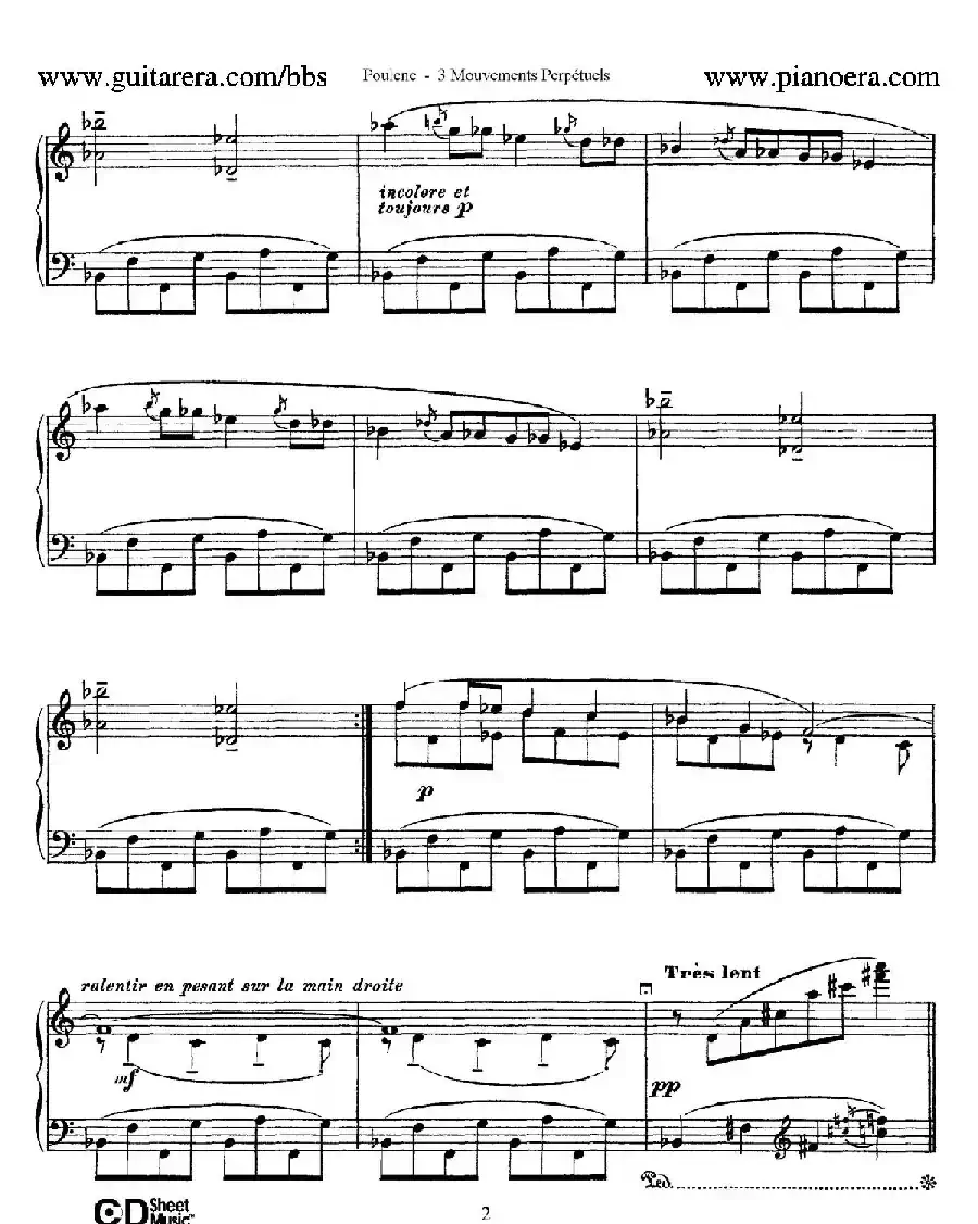 Trois Mouvements Perpetuel（3首无穷动·1）