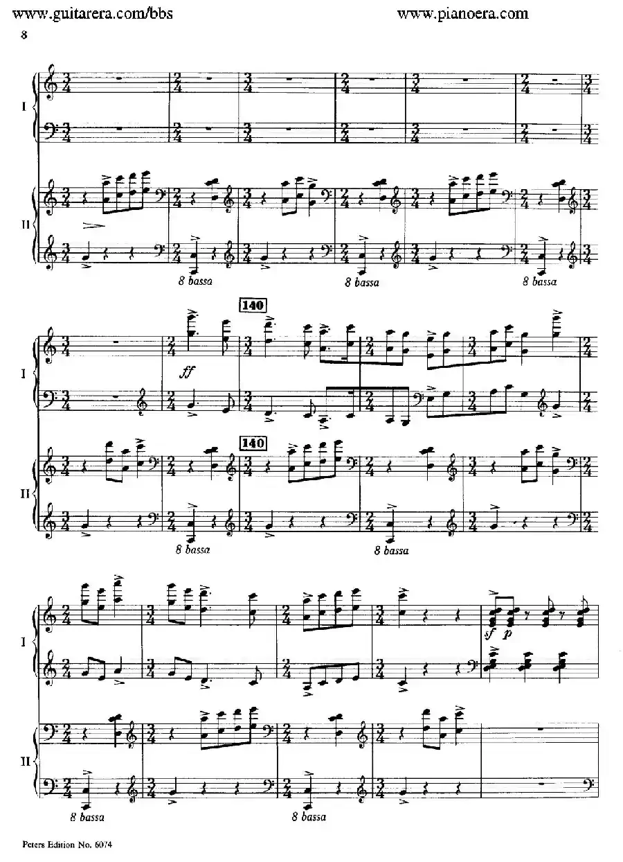 Rondo in D Major Op.87a（D大调回旋曲·双钢琴）