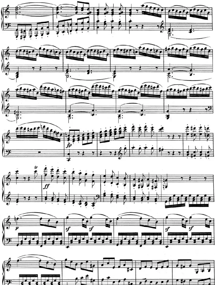 贝多芬钢琴奏鸣曲03 C大调 Op.2 No.3 C major