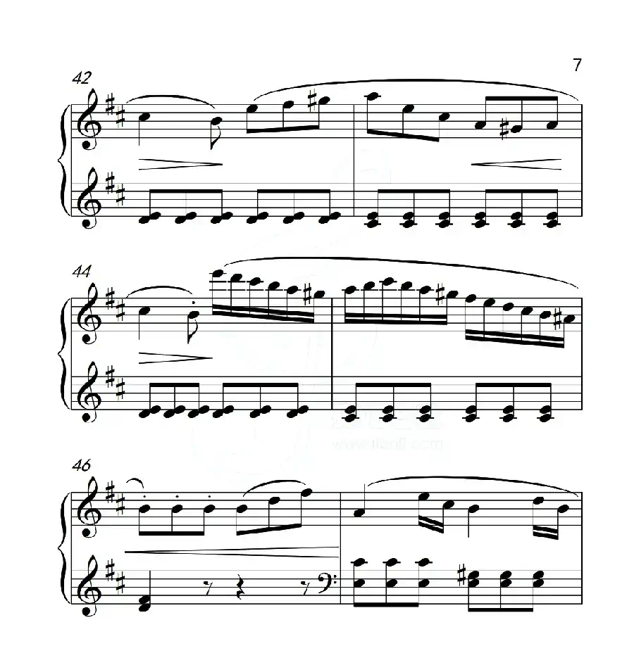 第五级B组 回旋曲(中国音乐学院钢琴考级作品1~6级)