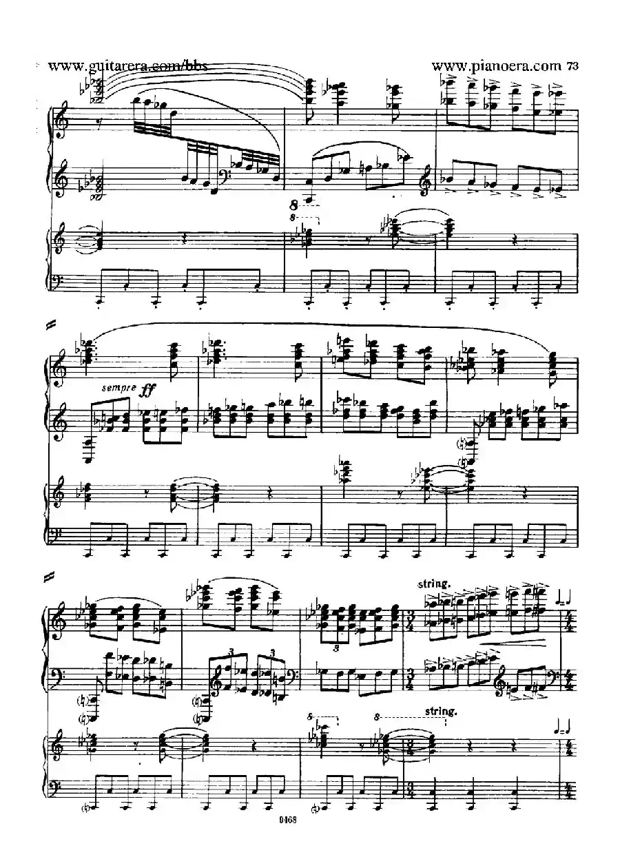 Piano Concerto in D-flat Major Op.37（降D大调钢琴协奏曲·Ⅲ·双钢琴）