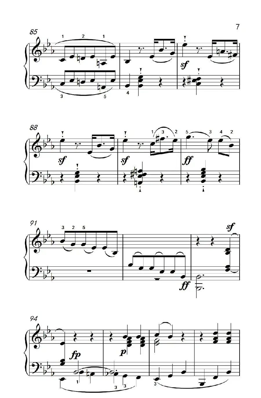 奏鸣曲 Opus 10 Nr.1 第一乐章(贝多芬奏鸣曲集 2)