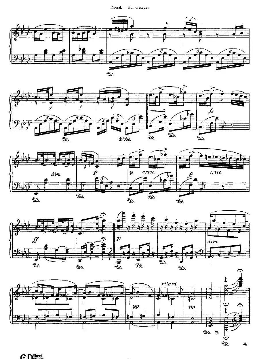 8 Humoresques Op.101（8首幽默曲·3）