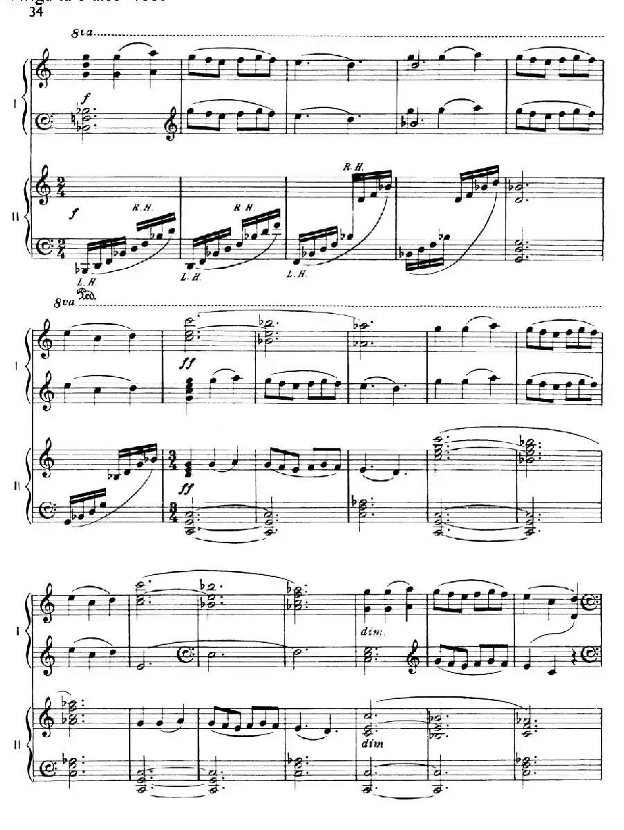 The Planets Op.32（双钢琴）（行星·第三乐章 水星—飞行使者）