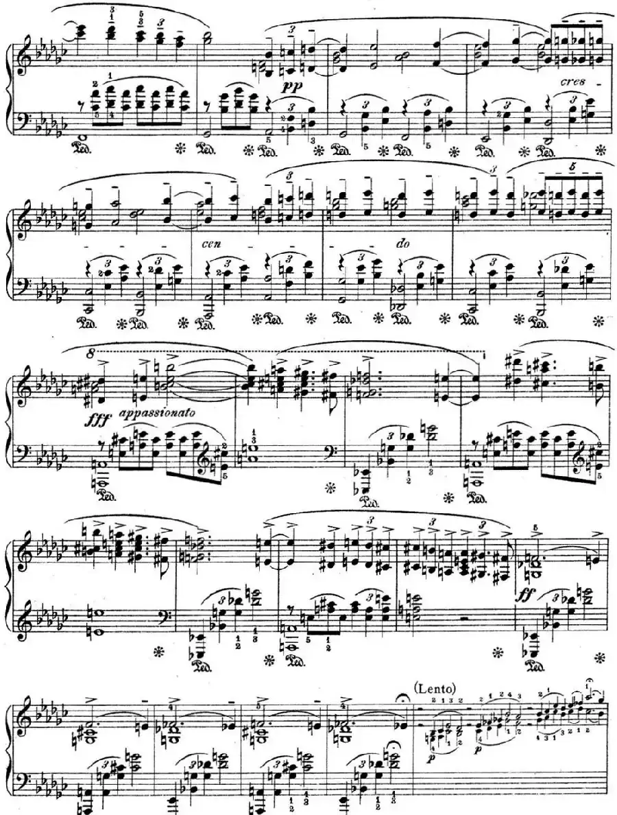 拉赫玛尼诺夫 幻想小品集 Op.3 No.1 悲歌 降e小调