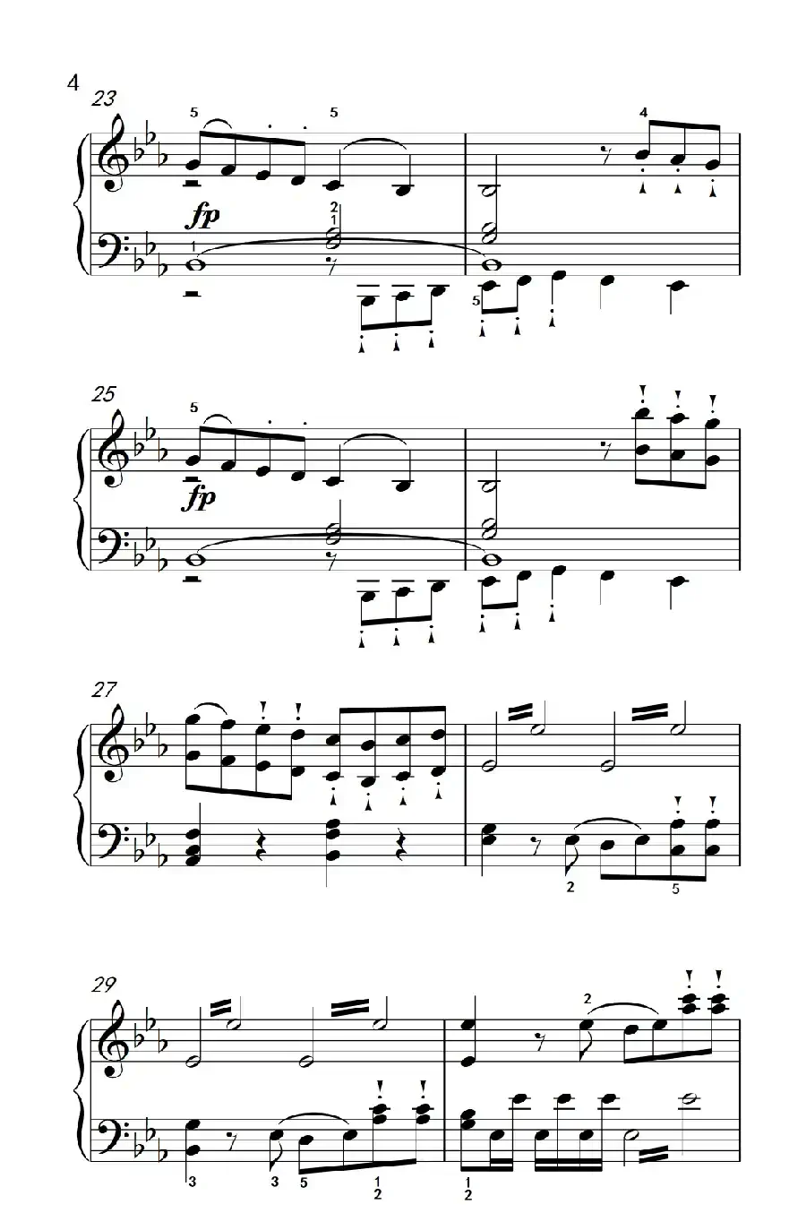 奏鸣曲 Opus 10 Nr.1 第三乐章（贝多芬奏鸣曲集 2）