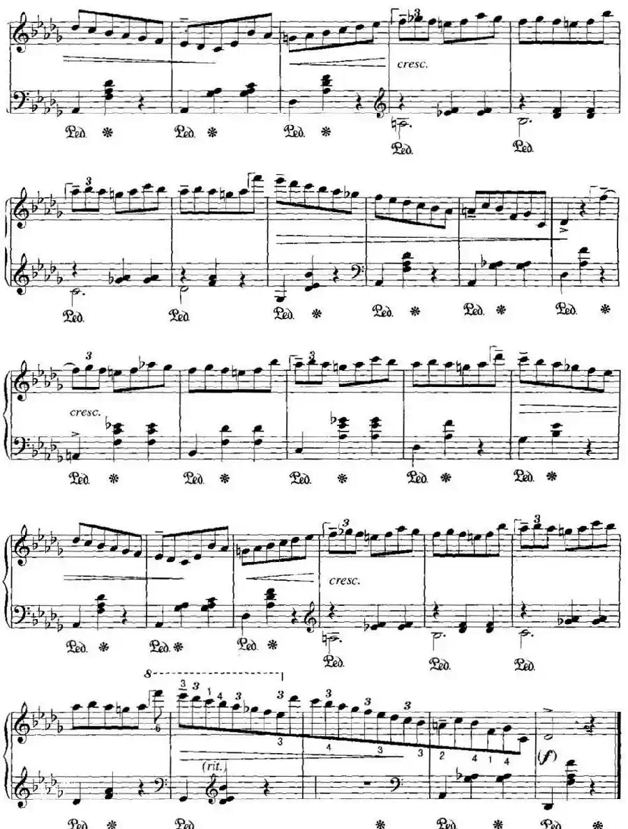 不可不弹的世界钢琴名曲：“小狗”圆舞曲（降D大调）