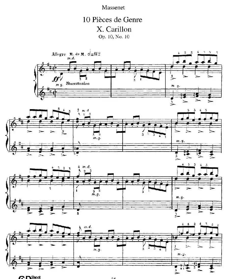 Dix Pièces de Genre Op.10（10首个性小品·Ⅹ）