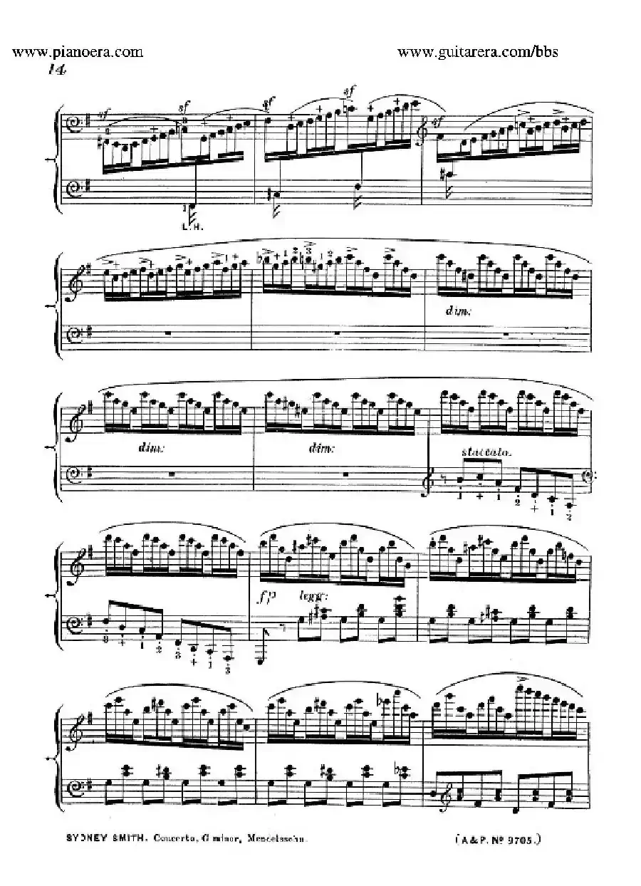 Piano Concerto No.1 in g Minor Op.25（g小调第一钢琴协奏曲·钢琴独奏）