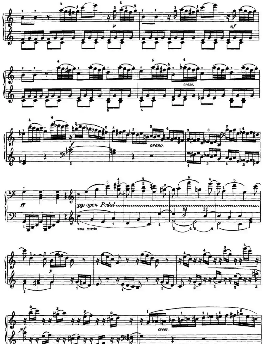 海顿 钢琴奏鸣曲 Hob XVI 50 in C major