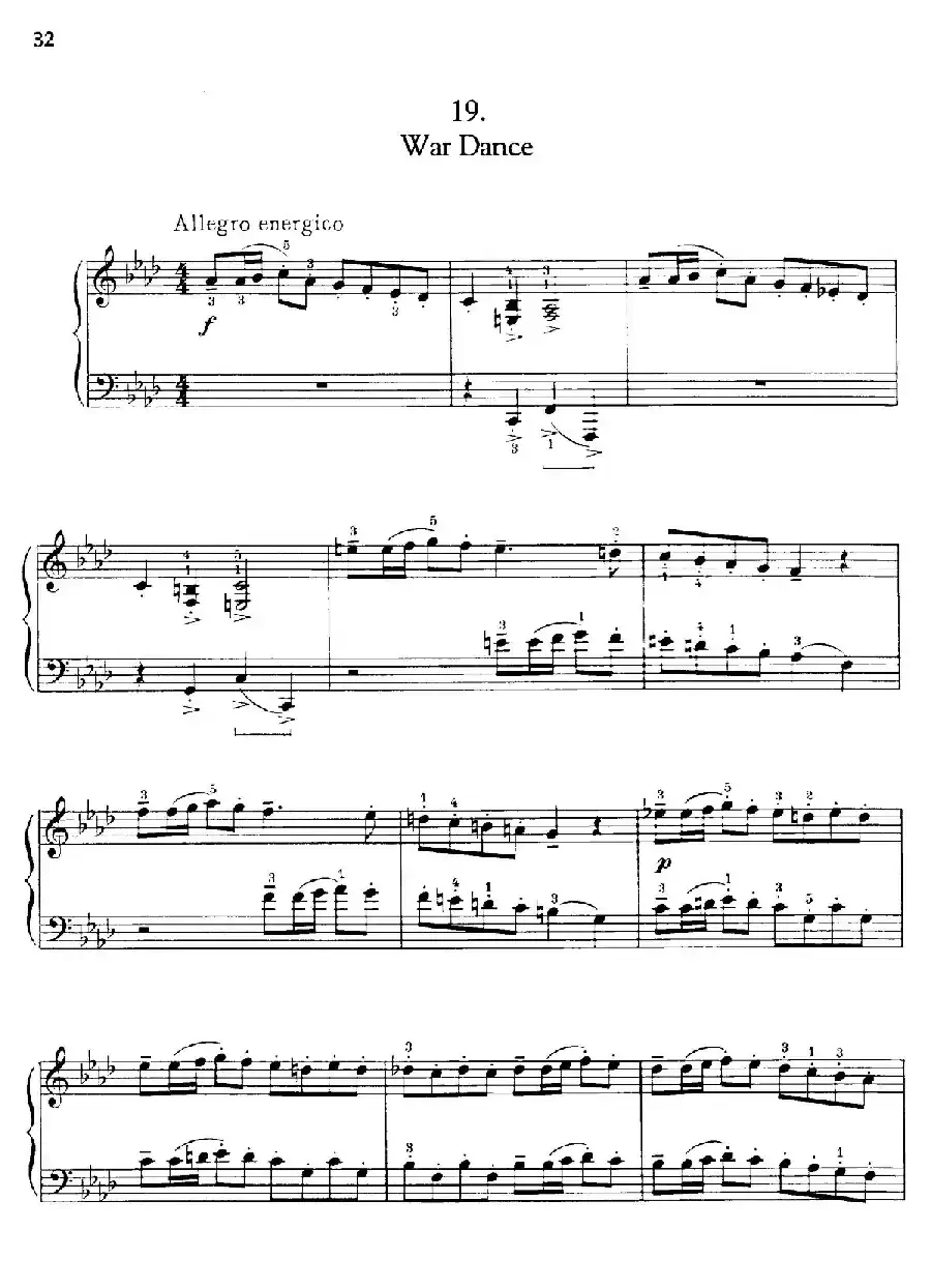 Thirty Pieces For Children Op.27（30首儿童钢琴曲 16—20）