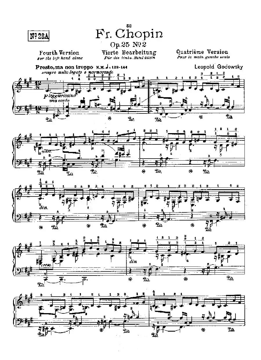 53首以肖邦练习曲为素材而作的练习曲（No.28A）
