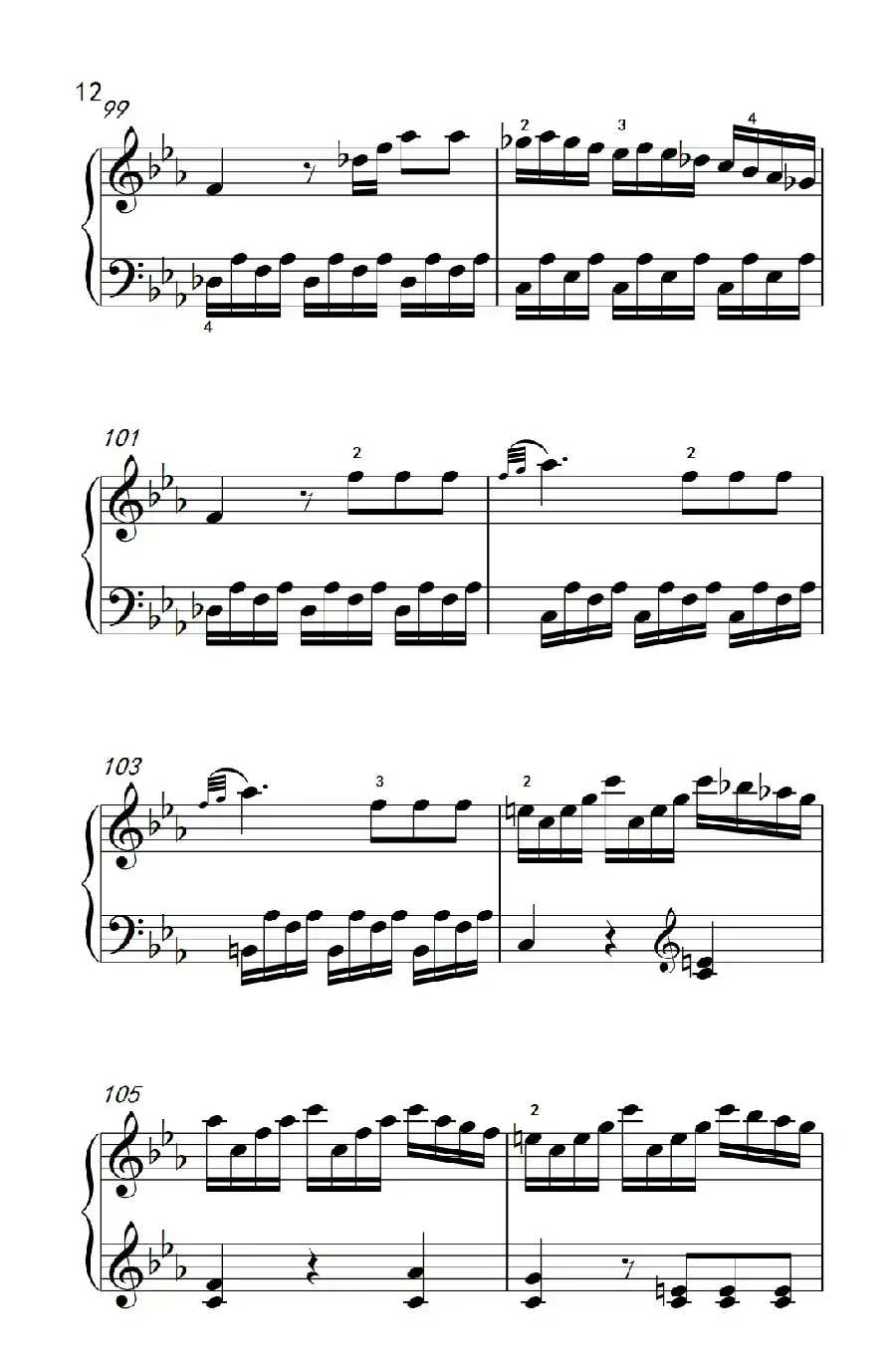 第八级2.♭E大调奏鸣曲 第一乐章 Hob.XVI 49（中央音乐学院 钢琴（业余）考级教程 7-9级）