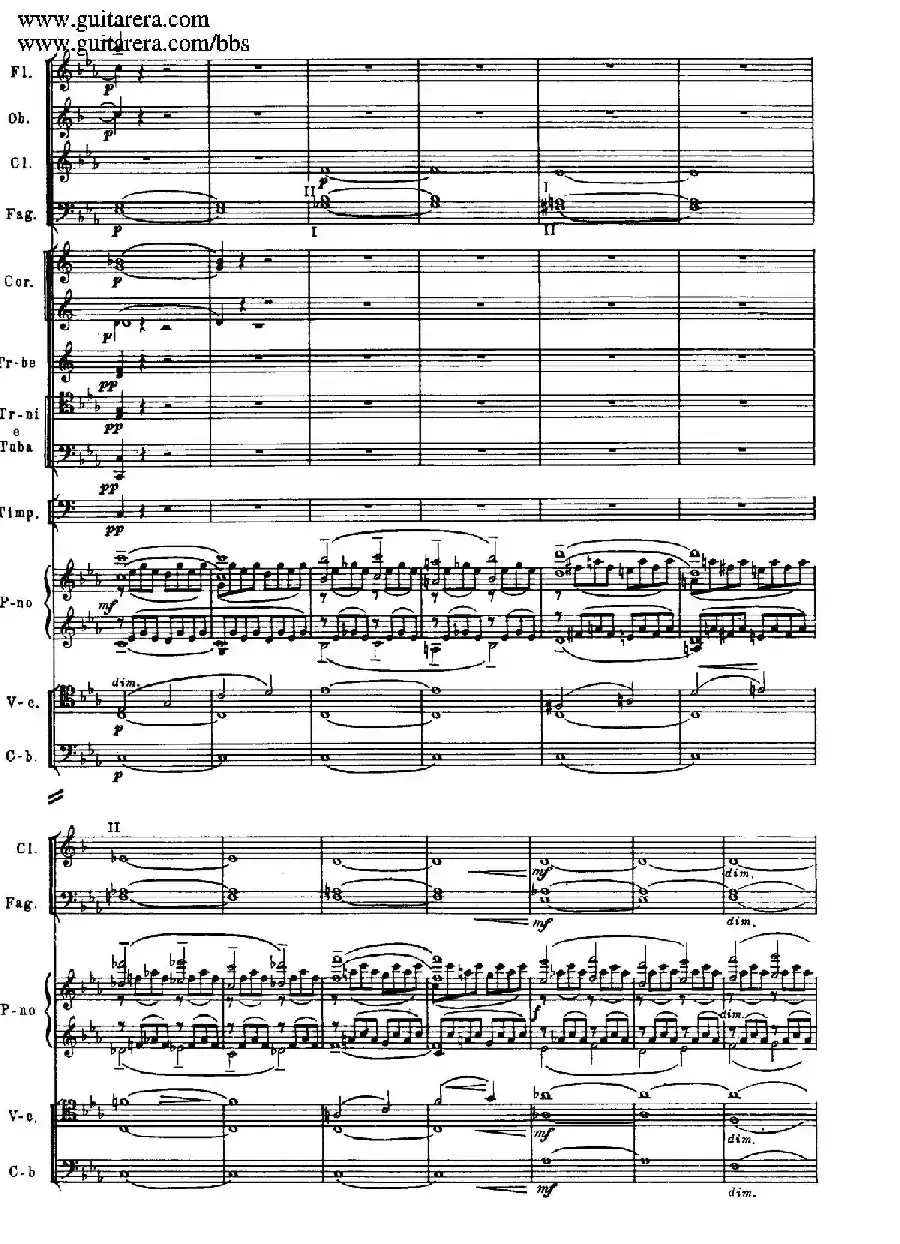 c小调第二钢琴协奏曲 Op.18（总谱·P37——45）