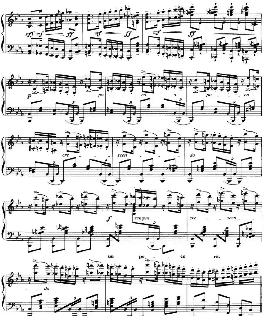 柴可夫斯基18首钢琴小品Op.72（7.Polacca de concert）