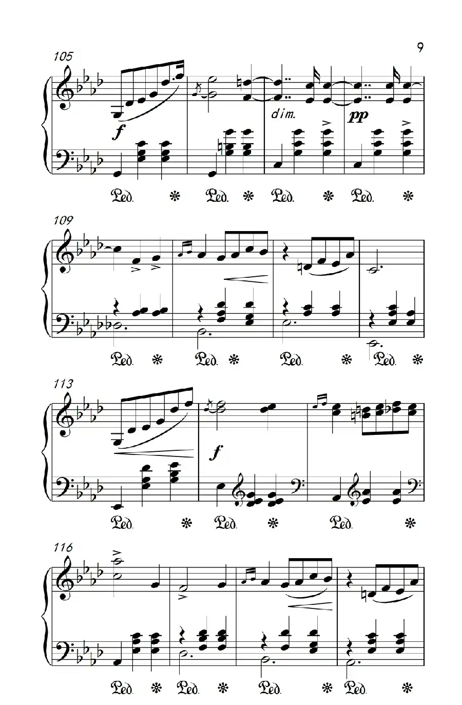 第七级2.圆舞曲 Opus posth.70 No.2(中央音乐学院 钢琴(业余)考级教程 7-9级)