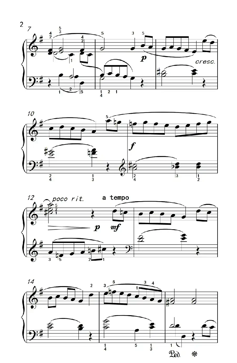 第三级 1.帕都亚那舞曲（中央音乐学院 钢琴（业余）考级教程 1-3级）