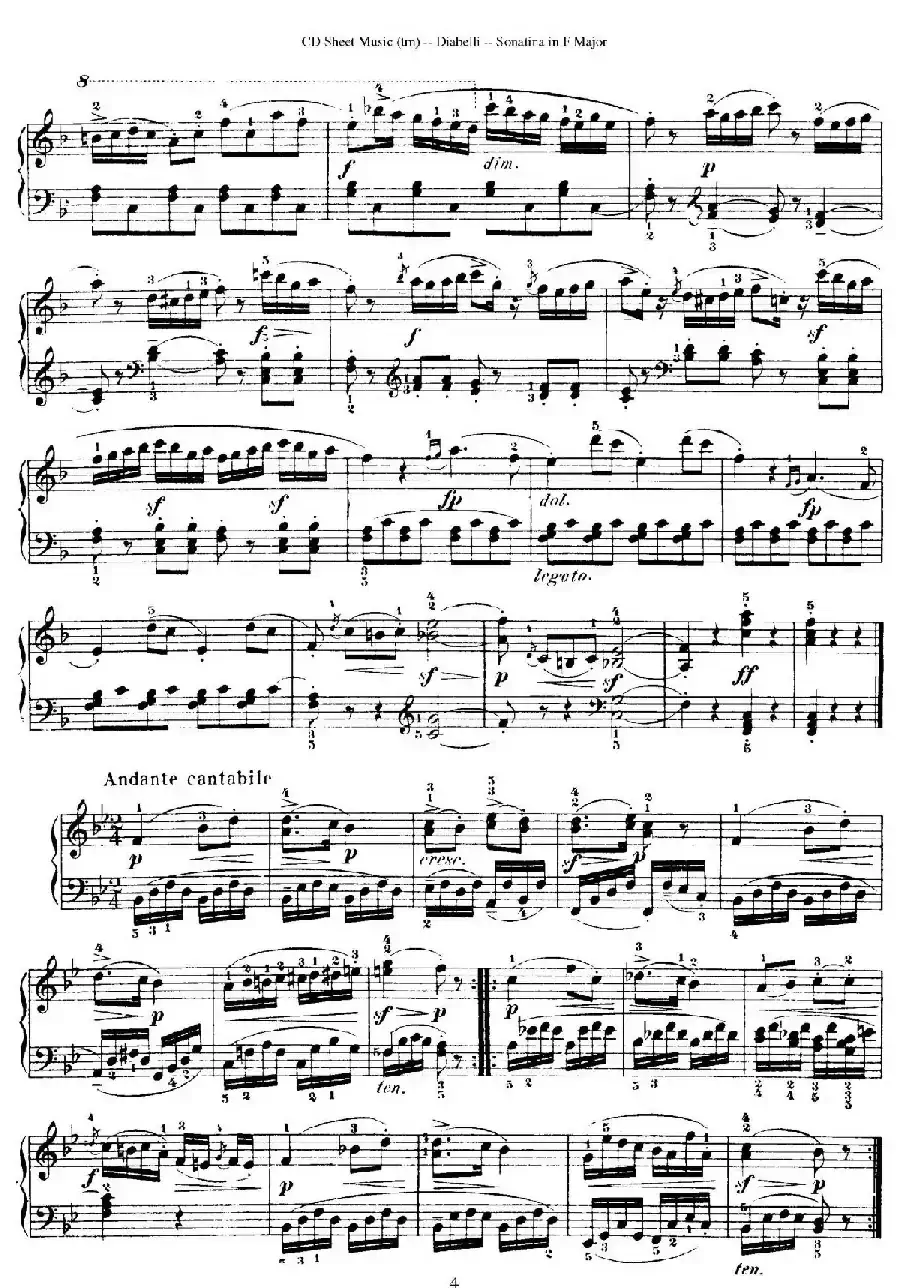 4 Piano Sonatinas（4首钢琴小奏鸣曲）（Op.151 No.3）