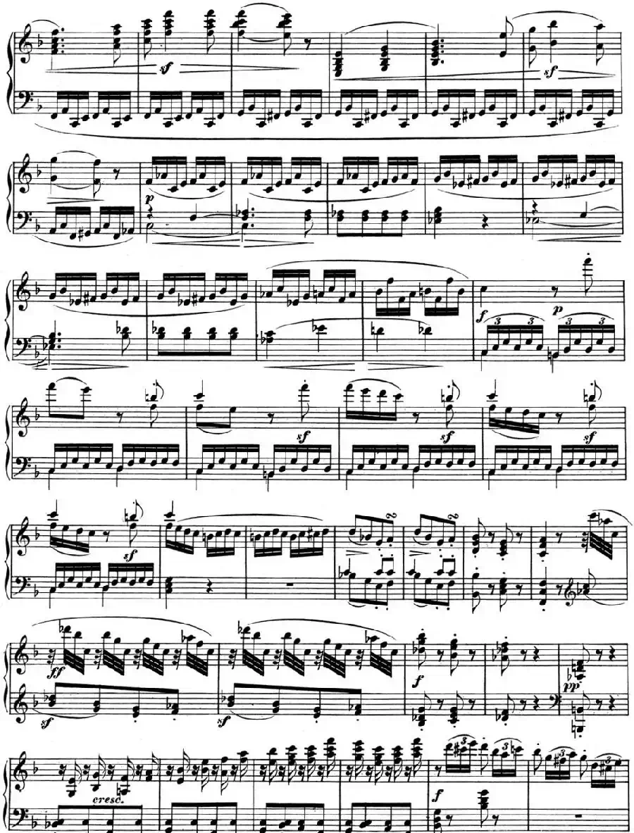 贝多芬钢琴奏鸣曲06 F大调 Op.10 No.2 F major