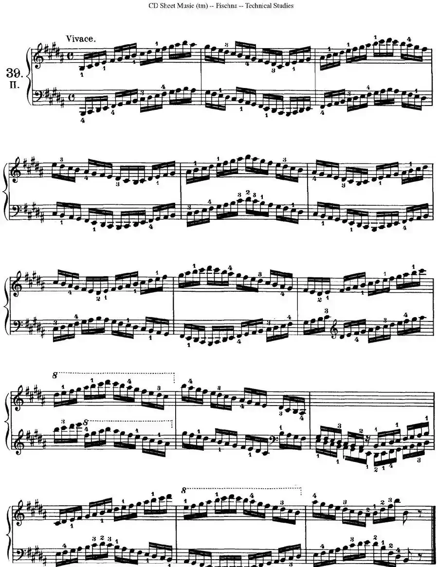 Technical Studies 60 Progressive Exercises （60首钢琴循序渐进练习曲 P51——60）