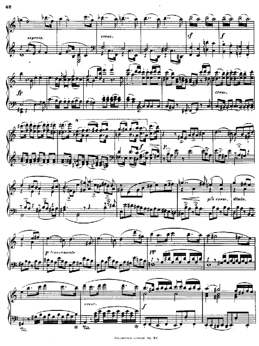 String Quartet No.15 in a Minor Op.132（a小调第十五弦乐四重奏·钢琴独奏版）