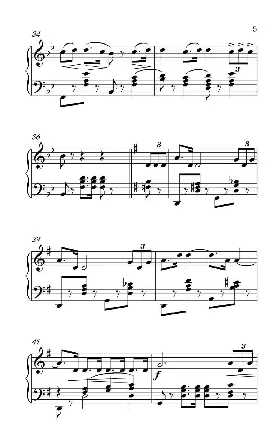 大进行曲（老年大学 钢琴教程 3）