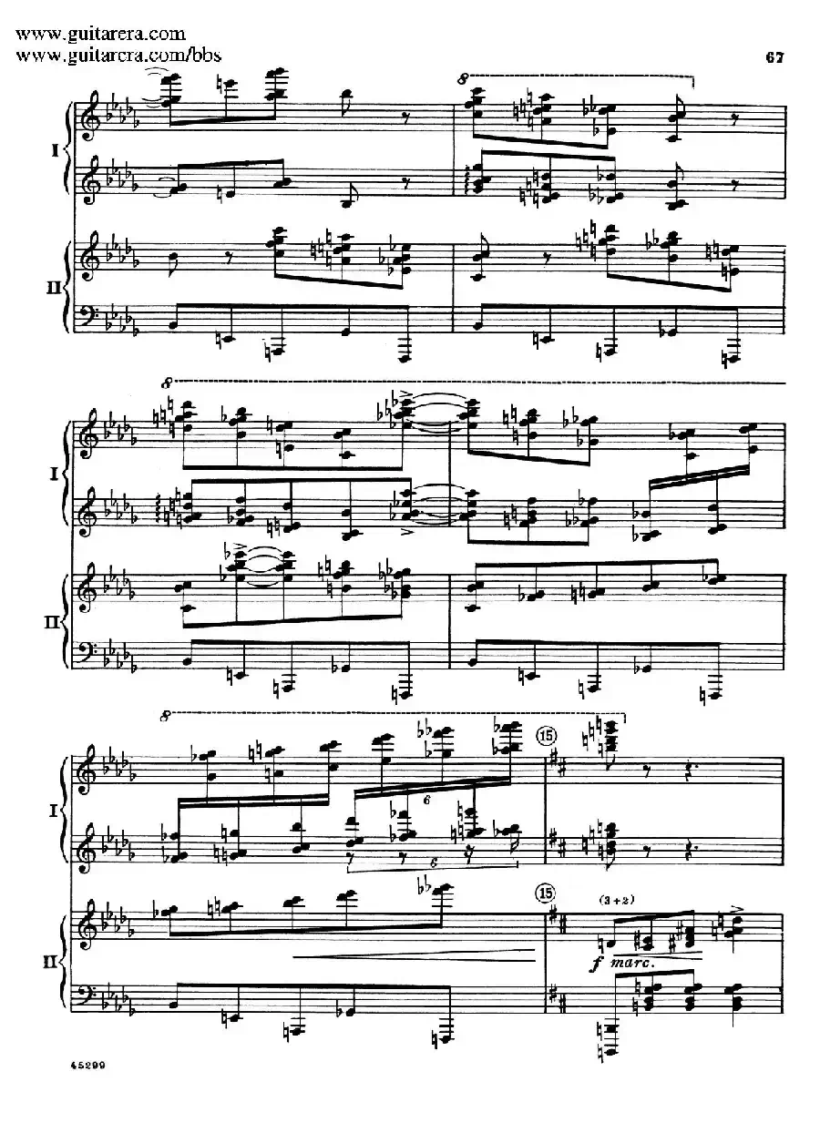 Piano Concerto Op.38（钢琴协奏曲·双钢琴·第三乐章）