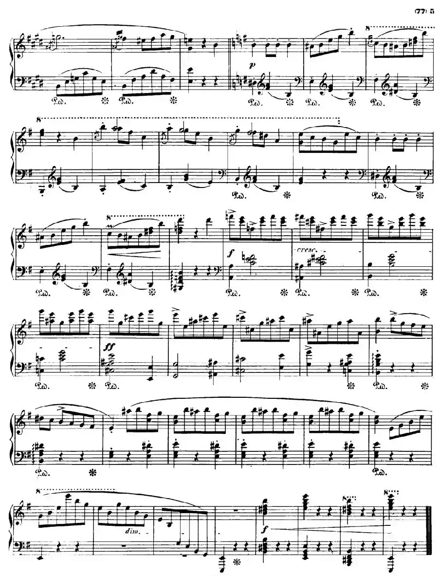 e小调圆舞曲（肖邦遗作）