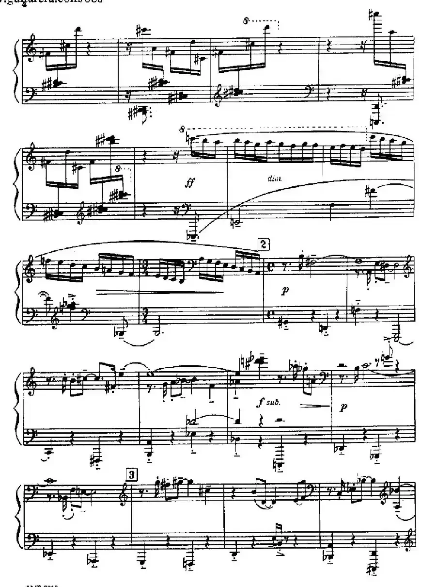 Piano Sonata（钢琴奏鸣曲· 第一乐章）