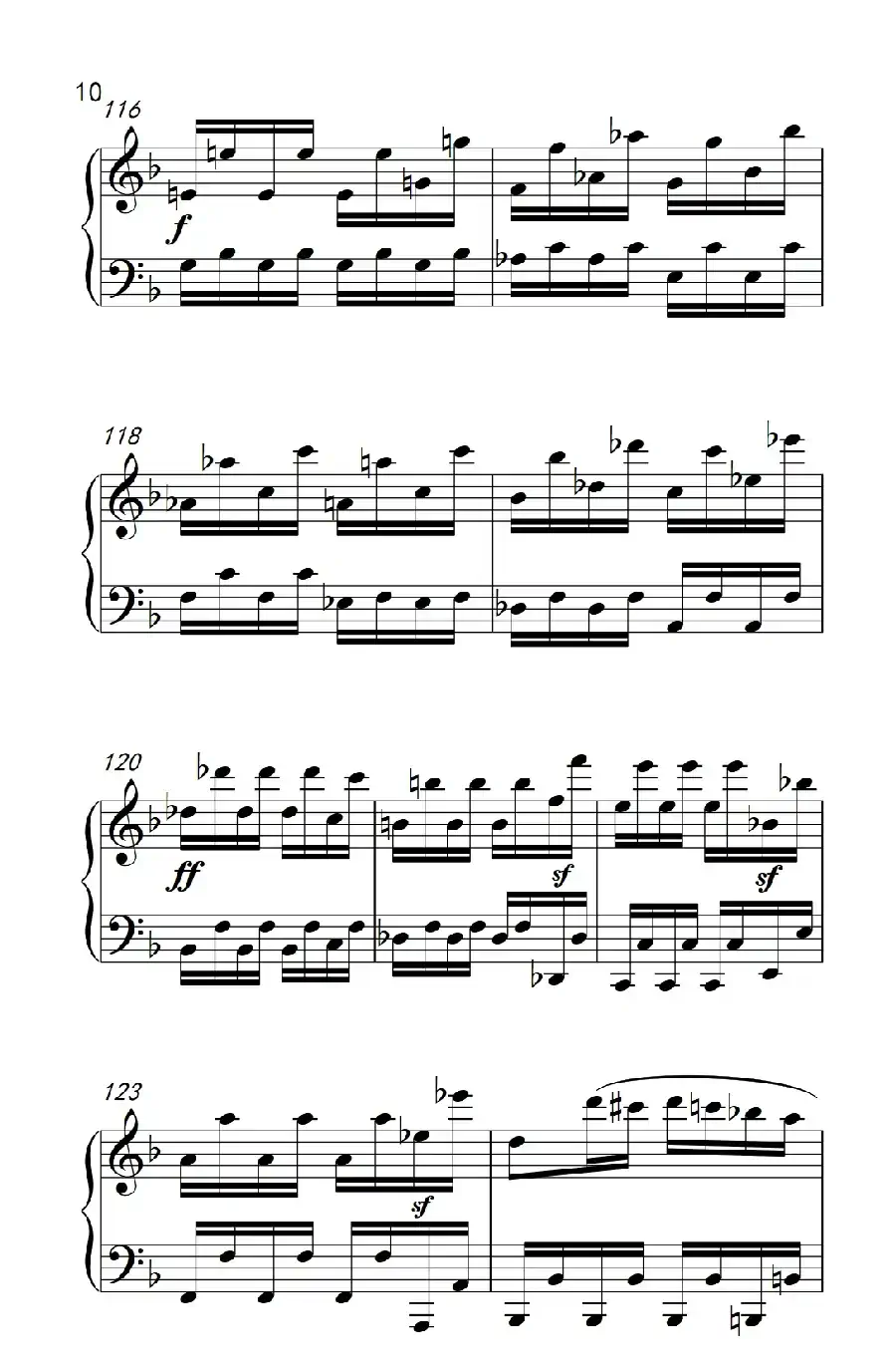 奏鸣曲 Opus 10 Nr.2 第三乐章（贝多芬奏鸣曲集 2）