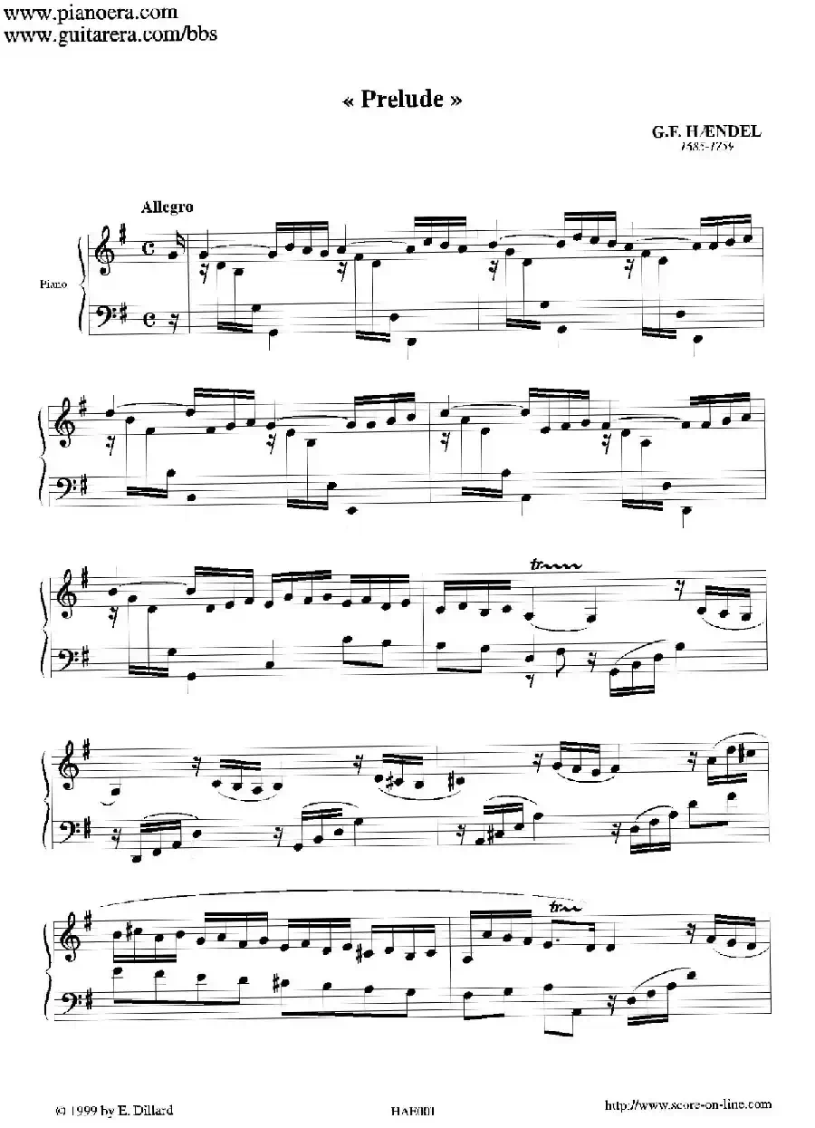 Prelude in G Major（G大调前奏曲）