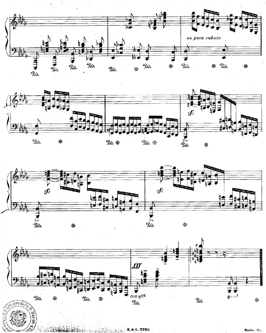 12 Etudes For The Left Hand Op.92 No.12（12首为左手而作的钢琴练习曲）