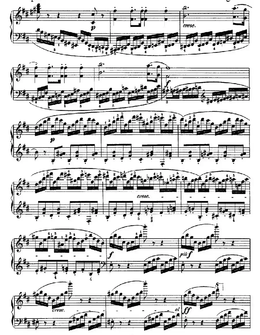 Capriccio Brillante in B Major Op.22（B大调华丽随想曲·钢琴独奏）