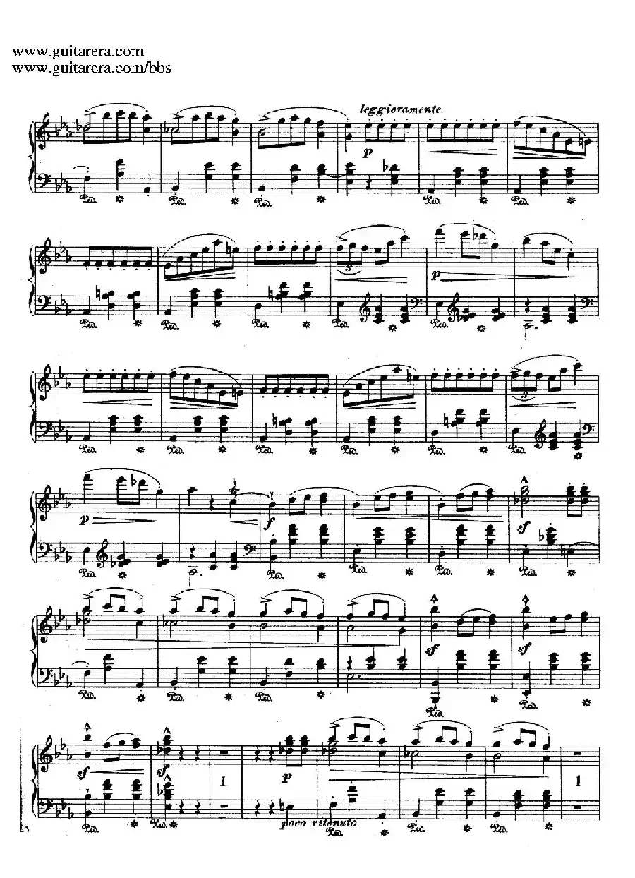 Grande Valse Brillante in E-flat Major Op.18 （降E大调华丽辉煌圆舞曲）